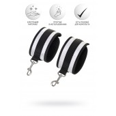 Серебристо-черные наручники Anonymo - ToyFa - купить с доставкой в Красногорске