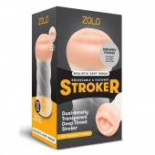 Мастурбатор-ротик ZOLO DEEP THROAT - Zolo - в Красногорске купить с доставкой