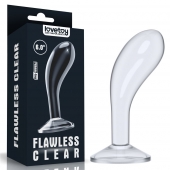 Прозрачный стимулятор простаты Flawless Clear Prostate Plug - 15 см. - Lovetoy - в Красногорске купить с доставкой