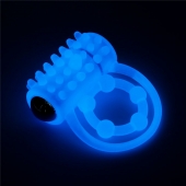 Голубое, светящееся в темноте виброкольцо Lumino Play Vibrating Penis Ring - Lovetoy - в Красногорске купить с доставкой