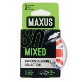 Презервативы в пластиковом кейсе MAXUS AIR Mixed - 3 шт. - Maxus - купить с доставкой в Красногорске
