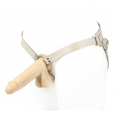 Поясной фаллоимитатор с мошонкой телесного цвета - 18 см. - LOVETOY (А-Полимер) - купить с доставкой в Красногорске