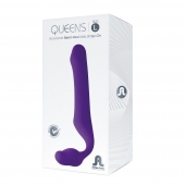 Фиолетовый безремневой страпон Queens L - Adrien Lastic - купить с доставкой в Красногорске