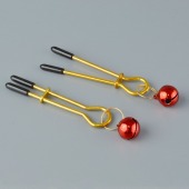 Золотистые зажимы с колокольчиками Gold - Sitabella - купить с доставкой в Красногорске