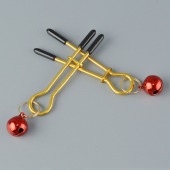 Золотистые зажимы с колокольчиками Gold - Sitabella - купить с доставкой в Красногорске