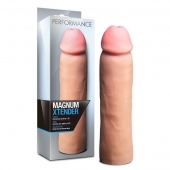 Телесная фаллическая насадка на пенис Magnum Xtender - 23 см. - Blush Novelties - в Красногорске купить с доставкой