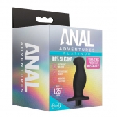 Черный анальный вибромассажёр Silicone Vibrating Prostate Massager 02 - 10,8 см. - Blush Novelties - в Красногорске купить с доставкой