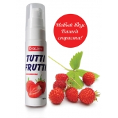 Гель-смазка Tutti-frutti с земляничным вкусом - 30 гр. - Биоритм - купить с доставкой в Красногорске