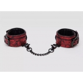 Красно-черные наручники Reversible Faux Leather Wrist Cuffs - Fifty Shades of Grey - купить с доставкой в Красногорске