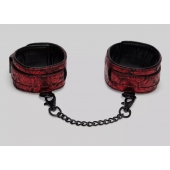 Красно-черные оковы Reversible Faux Leather Ankle Cuffs - Fifty Shades of Grey - купить с доставкой в Красногорске