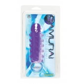 Закрытая фиолетовая насадка с пупырышками SAMURAI PENIS SLEEVE PURPLE - 14,5 см. - NMC - в Красногорске купить с доставкой