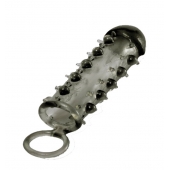 Дымчатая стимулирующая насадка с закрытой головкой SAMURAI PENIS SLEEVE BLACK - 14,5 см. - NMC - в Красногорске купить с доставкой