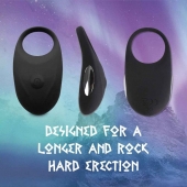 Черное эрекционное виброкольцо Thor Cockring - FeelzToys - в Красногорске купить с доставкой