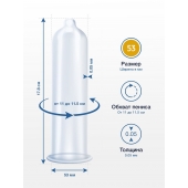 Презервативы MY.SIZE размер 53 - 3 шт. - My.Size - купить с доставкой в Красногорске