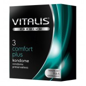 Контурные презервативы VITALIS PREMIUM comfort plus - 3 шт. - Vitalis - купить с доставкой в Красногорске