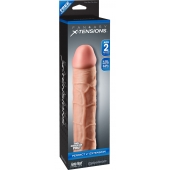 Телесная насадка Fantasy X-tensions Perfect 2  Extension - 20,3 см. - Pipedream - в Красногорске купить с доставкой