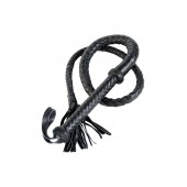 Длинный кожаный кнут с хлопушками на конце - ToyFa - купить с доставкой в Красногорске