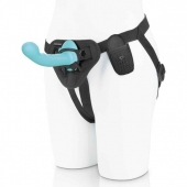 Голубая изогнутая насадка 6in Remote Control Ripple P-Spot G-Spot на черных трусиках - 16 см. - Pegasus - купить с доставкой в Красногорске
