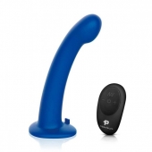 Синяя насадка Remote Control P-Spot G-Spot с черными трусиками - 20 см. - Pegasus - купить с доставкой в Красногорске