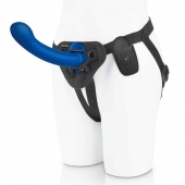Синяя насадка Remote Control P-Spot G-Spot с черными трусиками - 20 см. - Pegasus - купить с доставкой в Красногорске