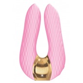 Розовый двойной вибростимулятор AIKO с двумя моторами - Shunga