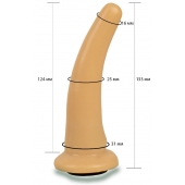 Телесная гладкая насадка Harness - 13,3 см. - LOVETOY (А-Полимер) - купить с доставкой в Красногорске