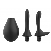 Черный анальный душ Nexus Anal Douche Set с 2 сменными насадками - Nexus Range - купить с доставкой в Красногорске