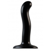 Черный фаллоимитатор-насадка Strap-On-Me P G spot Dildo size S - 16,4 см. - Strap-on-me - купить с доставкой в Красногорске