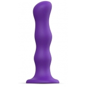 Фиолетовая насадка Strap-On-Me Dildo Geisha Balls size M - Strap-on-me - купить с доставкой в Красногорске