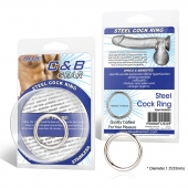 Стальное эрекционное кольцо STEEL COCK RING - 3.5 см. - BlueLine - в Красногорске купить с доставкой