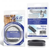 Кольцо на пенис из искусственной кожи на липучке VELCRO COCK RING - 5 см. - BlueLine - в Красногорске купить с доставкой