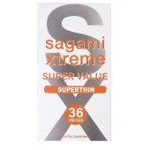 Ультратонкие презервативы Sagami Xtreme Superthin - 36 шт. - Sagami - купить с доставкой в Красногорске