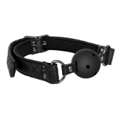 Черный кляп-шарик BALL GAG DIAMOND - Dream Toys - купить с доставкой в Красногорске