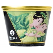 Массажная свеча Exotic Green Tea с ароматом зелёного чая - 170 мл. - Shunga - купить с доставкой в Красногорске