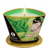 Массажная свеча Exotic Green Tea с ароматом зелёного чая - 170 мл. - Shunga - купить с доставкой в Красногорске