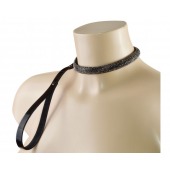 Эффектный сверкающий ошейник с поводком  Гламур - Sitabella - купить с доставкой в Красногорске