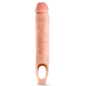 Телесная насадка-удлинитель 11.5 Inch Silicone Cock Sheath Penis Extender - 29,2 см. - Blush Novelties - в Красногорске купить с доставкой