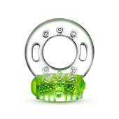 Зеленое эрекционное виброкольцо Arouser Vibrating C-Ring - Blush Novelties - в Красногорске купить с доставкой
