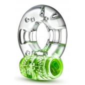 Зеленое эрекционное виброкольцо Arouser Vibrating C-Ring - Blush Novelties - в Красногорске купить с доставкой