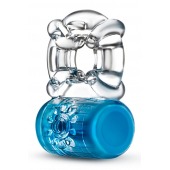 Синее эрекционное виброкольцо Pleaser Rechargeable C-Ring - Blush Novelties - в Красногорске купить с доставкой