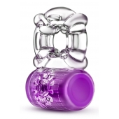 Фиолетовое эрекционное виброкольцо Pleaser Rechargeable C-Ring - Blush Novelties - в Красногорске купить с доставкой