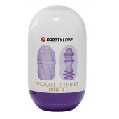 Сиреневый мастурбатор-яйцо Smooth Stripes - Baile - в Красногорске купить с доставкой