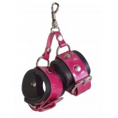 Розово-черный брелок  Наручники - Sitabella - купить с доставкой в Красногорске