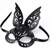 Черная ажурная маска  Зайка  с ушками - Crazy Handmade - купить с доставкой в Красногорске