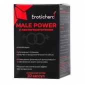 Капсулы для мужчин Erotichard male power с пантогематогеном - 20 капсул (0,370 гр.) - Erotic Hard - купить с доставкой в Красногорске