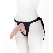 Реалистичный фаллос на поясе Harness - 20,5 см. - LOVETOY (А-Полимер) - купить с доставкой в Красногорске