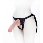 Податливый фаллос на трусиках Harness - 20,5 см. - LOVETOY (А-Полимер) - купить с доставкой в Красногорске