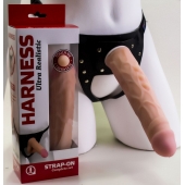 Насадка-фаллос в комплекте с трусиками Harness - 21,6 см. - LOVETOY (А-Полимер) - купить с доставкой в Красногорске