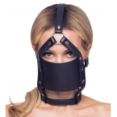 Черный намордник с кляпом-шаром Head Harness With A Gag - Orion - купить с доставкой в Красногорске