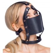 Черный намордник с кляпом-шаром Head Harness With A Gag - Orion - купить с доставкой в Красногорске